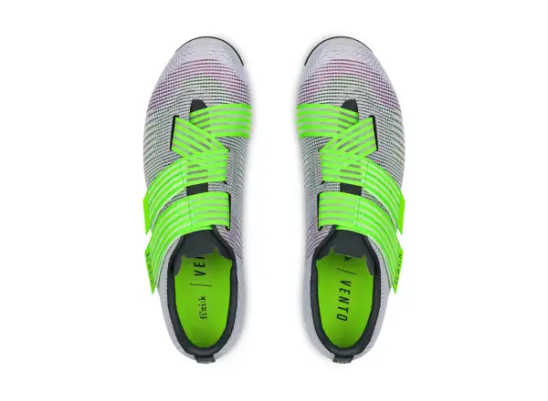 Fizik Vento Powerstrap Aeroweave road cycling shoes Light Violet/Neon Green