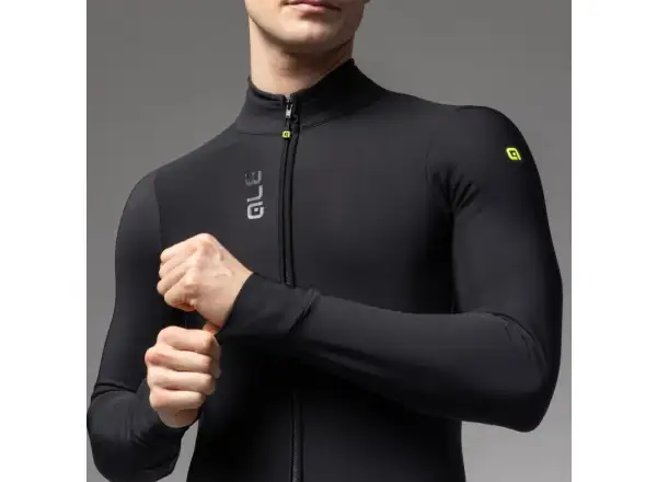 Alé Pragma Fondo 3.0 men's insulated jersey long sleeve Black