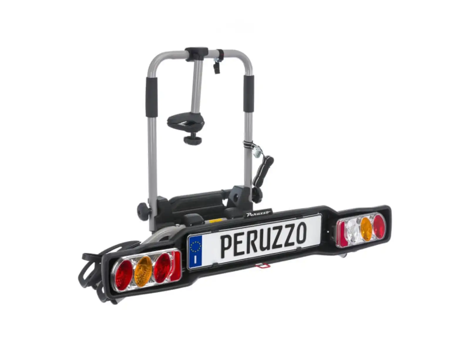 Peruzzo Parma carrier on towbar for 2 bikes Ash Grey