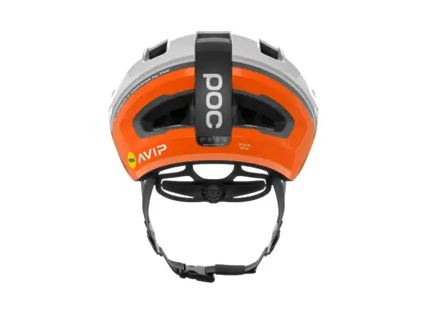 POC Omne Beacon MIPS cycling helmet Fluorescent Orange AVIP/Hydrogen White