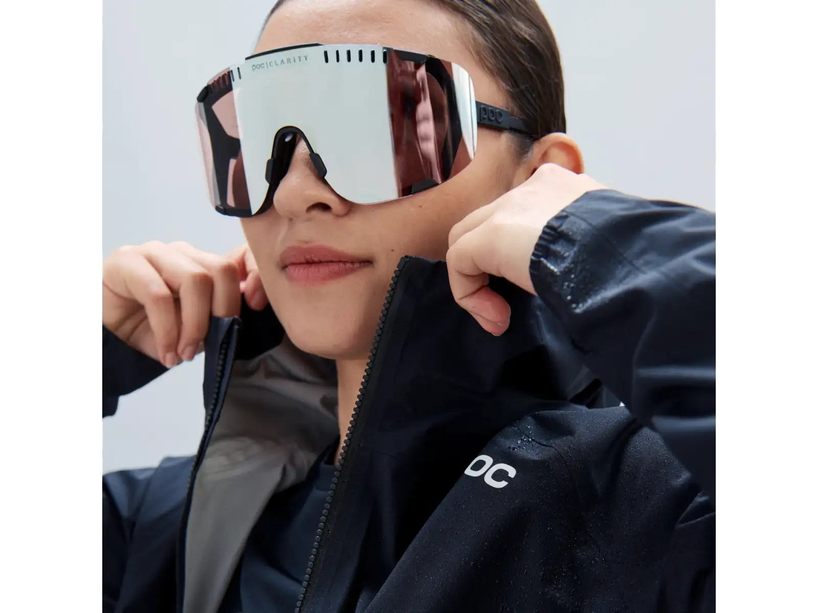 POC Devour glasses Uranium Black/Clarity Trail/Partly Sunny Silver