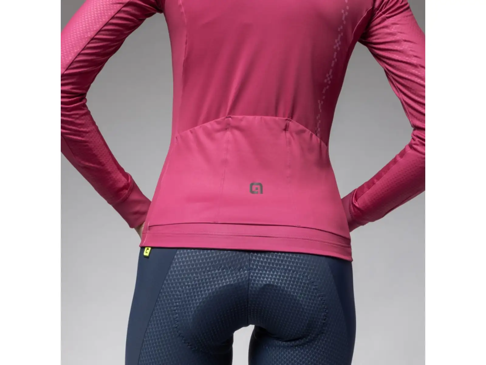 Alé PR-E Follow ME 2.0 women's insulated jersey long sleeve Raspberry