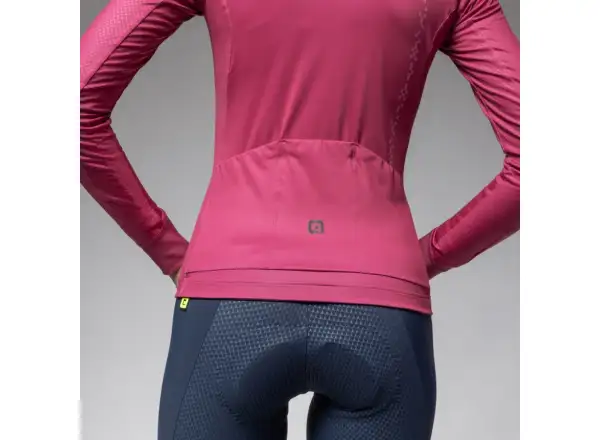 Alé PR-E Follow ME 2.0 women's insulated jersey long sleeve Raspberry
