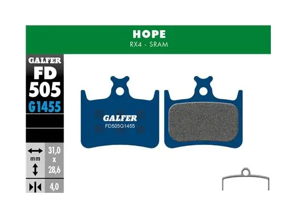 Galfer FD505 Road G1455 brake pads for Hope