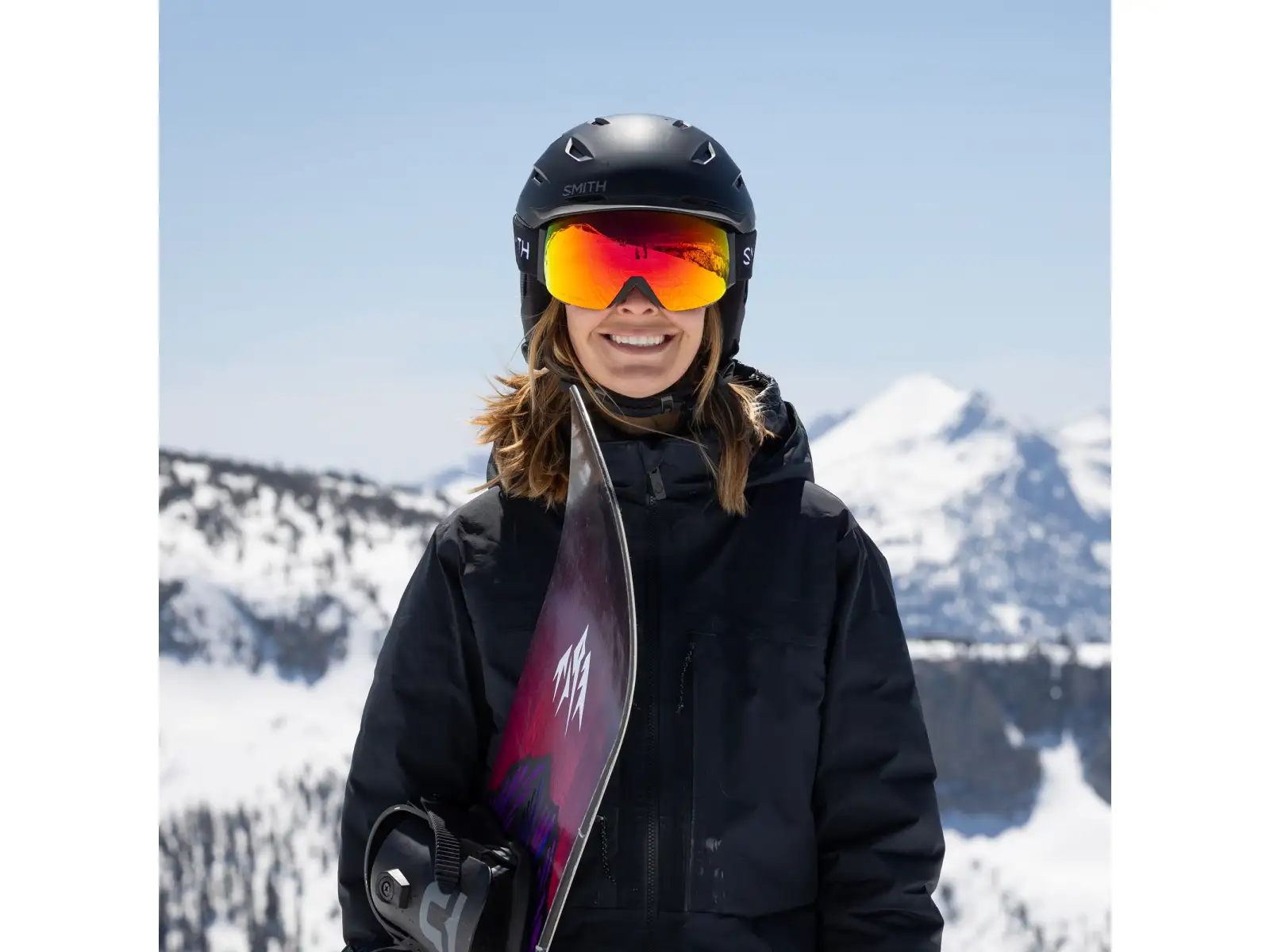 Smith I/O Mag ski goggles Black / ChromaPop Everyday Red Mirror (2 lenses)