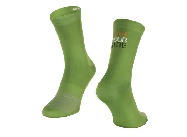 Force Love Your Ride cycling socks green