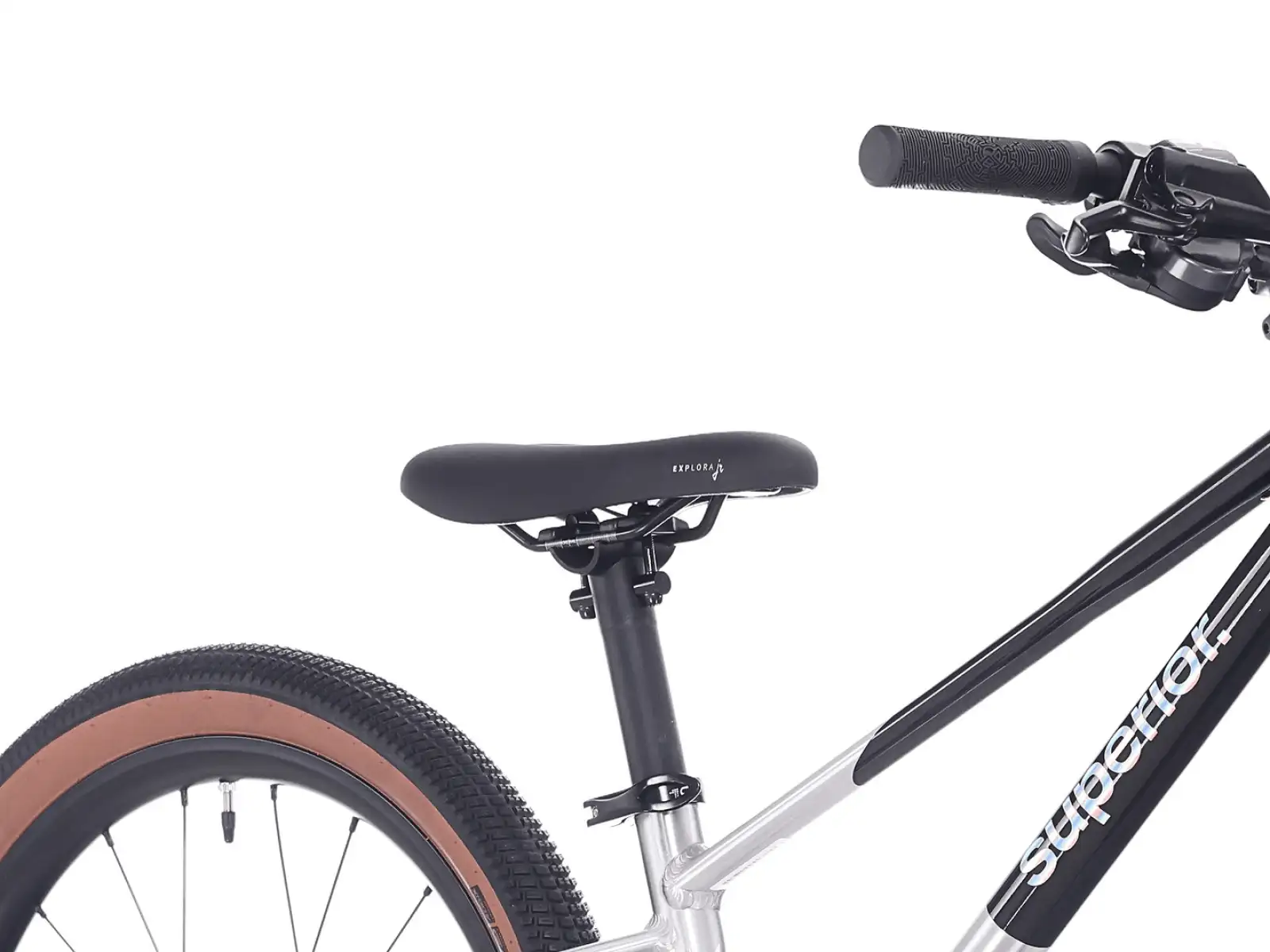 Superior TEAM 20 bike Gloss Brushed Alu / Rainbow Black 9.0"