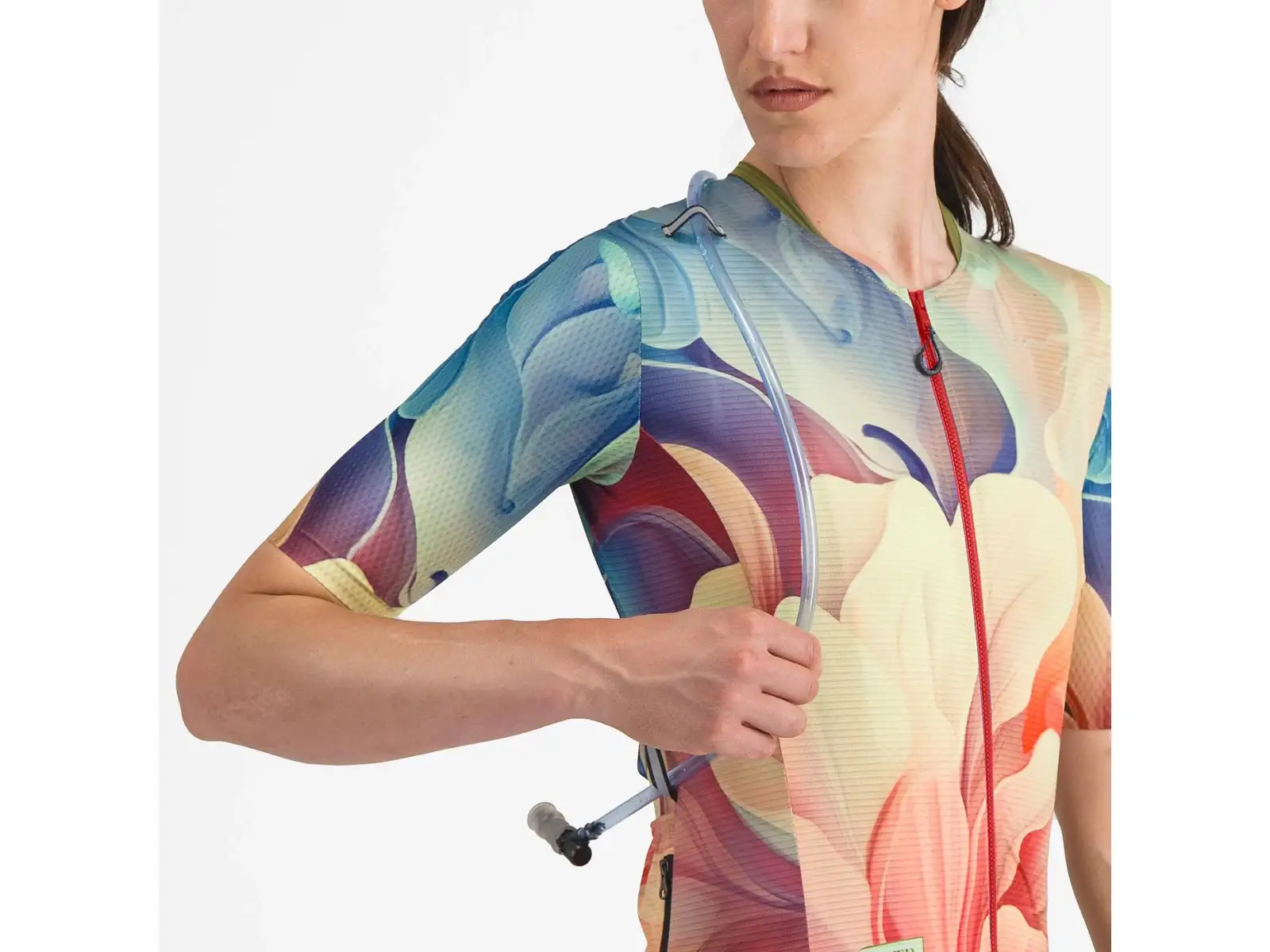 Castelli Unlimited Pro women's jersey short sleeve Multicolor Green