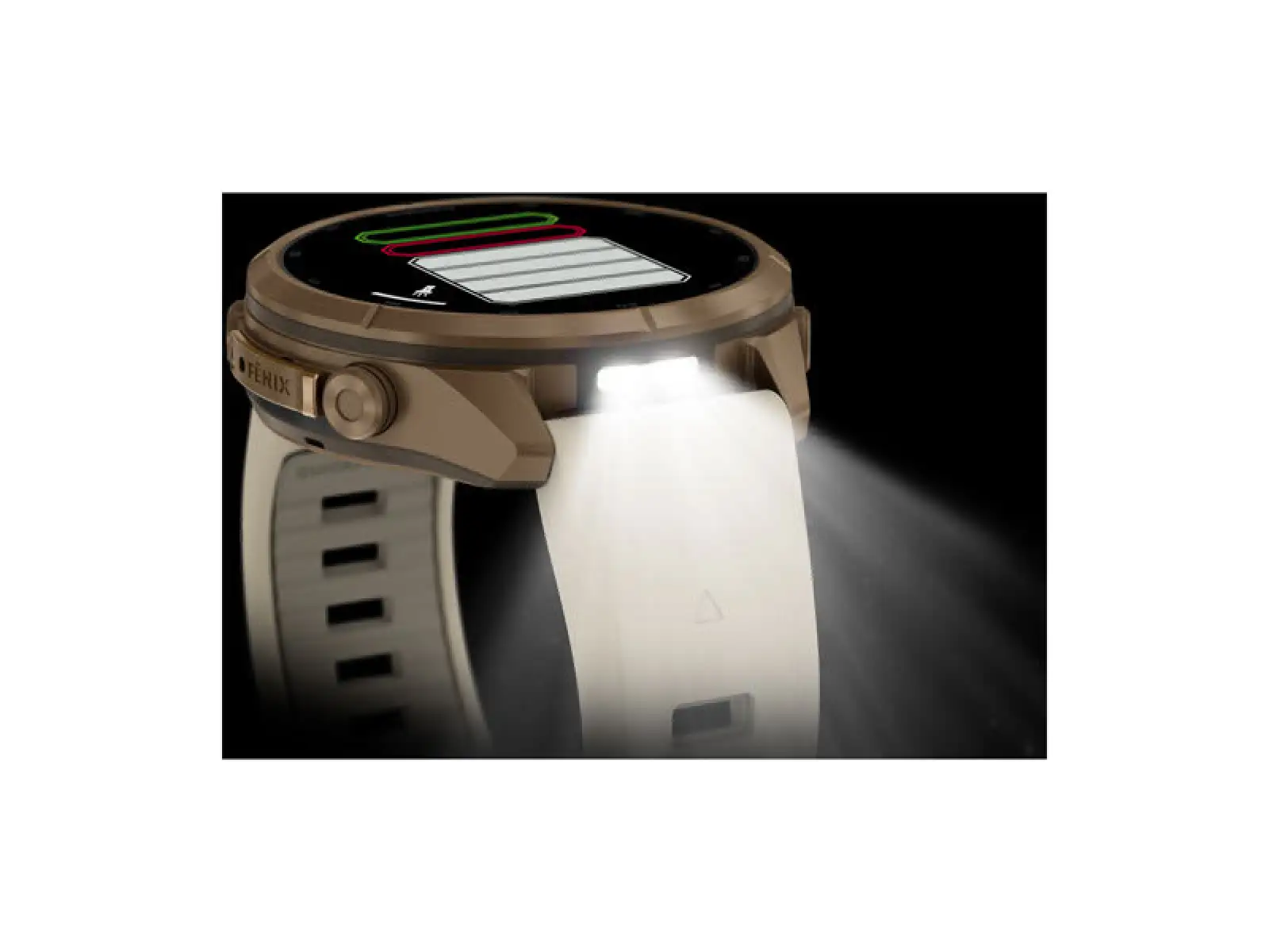 Garmin fenix 9 Pro inReach 43 mm smart watch Autumn gold titanium/Cream/french gray