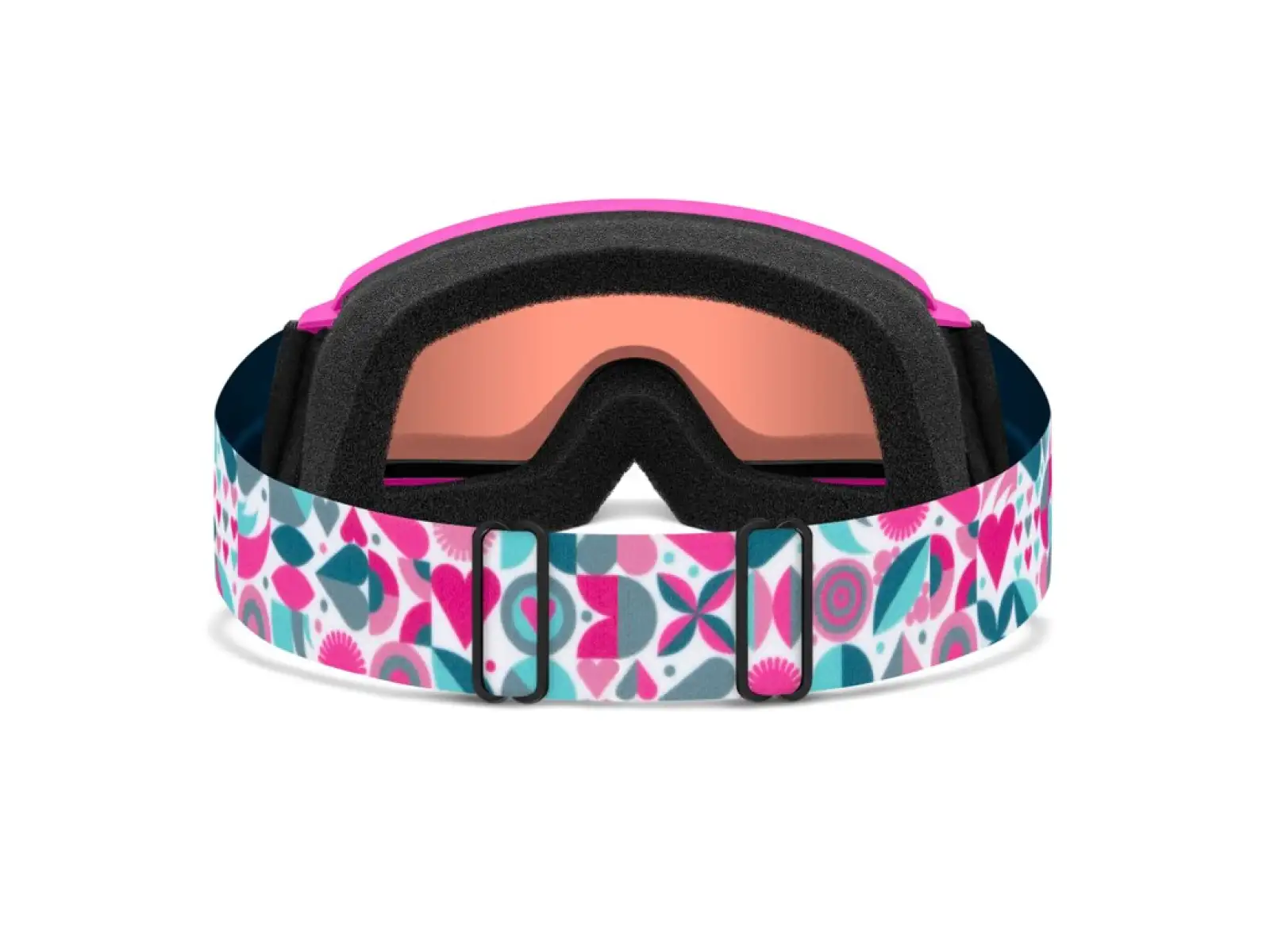 Smith Rascal children's ski goggles Vivid Pink Hearts / RC36