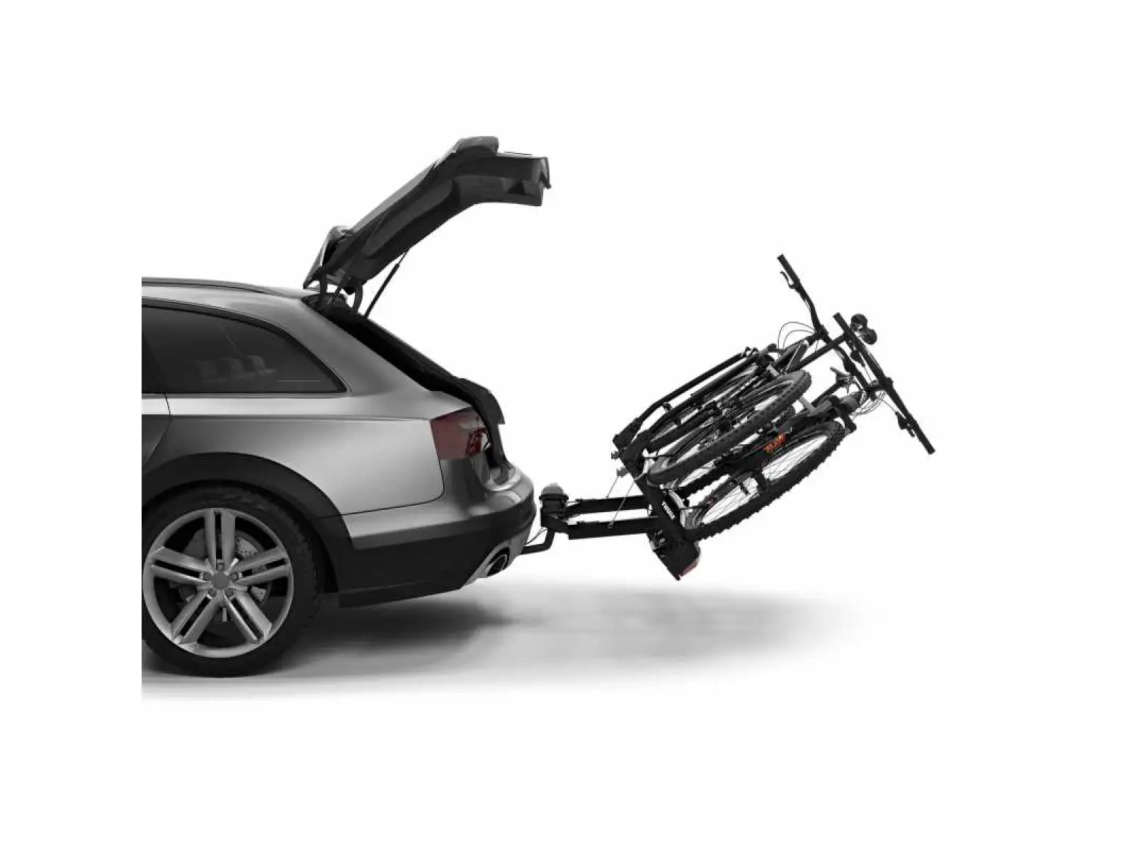 Thule VeloSpace XT carrier on towbar for 2 bicycles