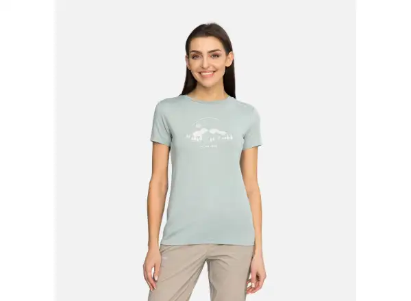 Viking Lenta Lady women's T-shirt short sleeve Green/Beige
