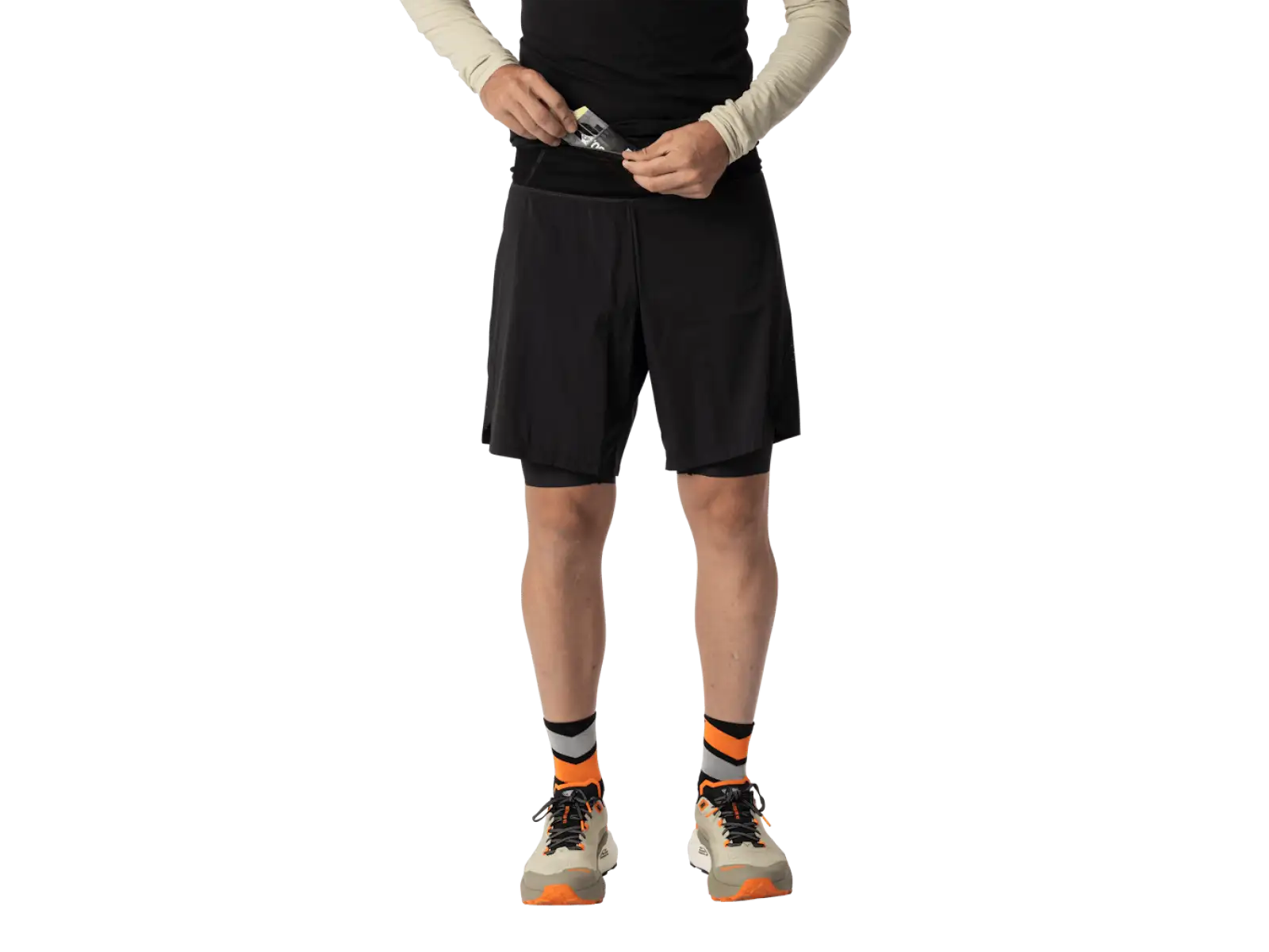 Dynafit Ultra 2in1 men's running shorts Black Out