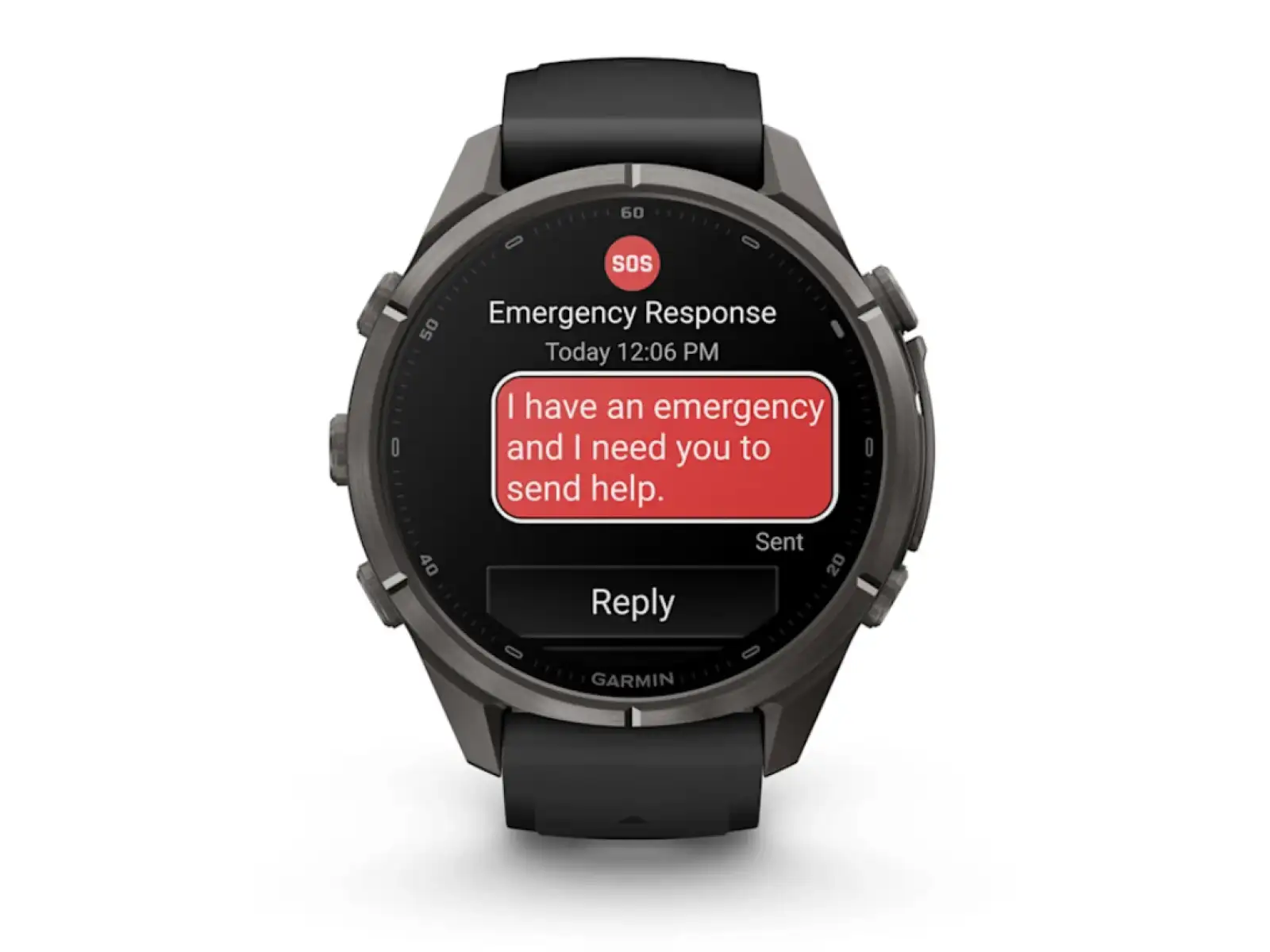 Garmin Fénix 9 Pro inReach 43 mm smartwatch Carbon Gray DLC Titanium Black/Pebble Gray