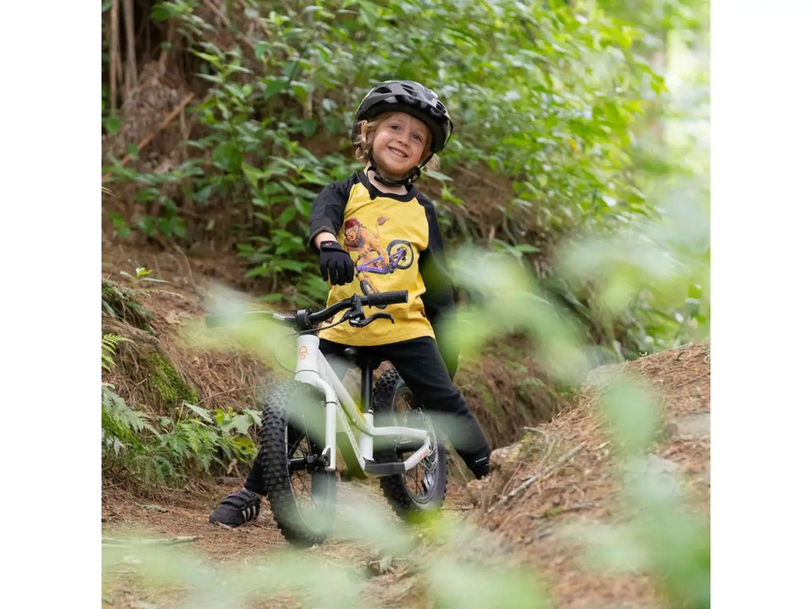 Kids Ride Shotgun Lion Windproof kids jersey long sleeve