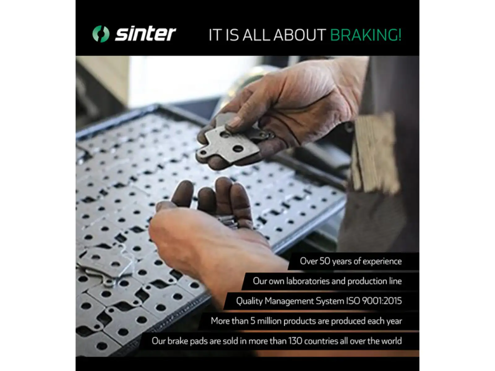 Sinter Hope Tech V4 brake pads semi-metal black
