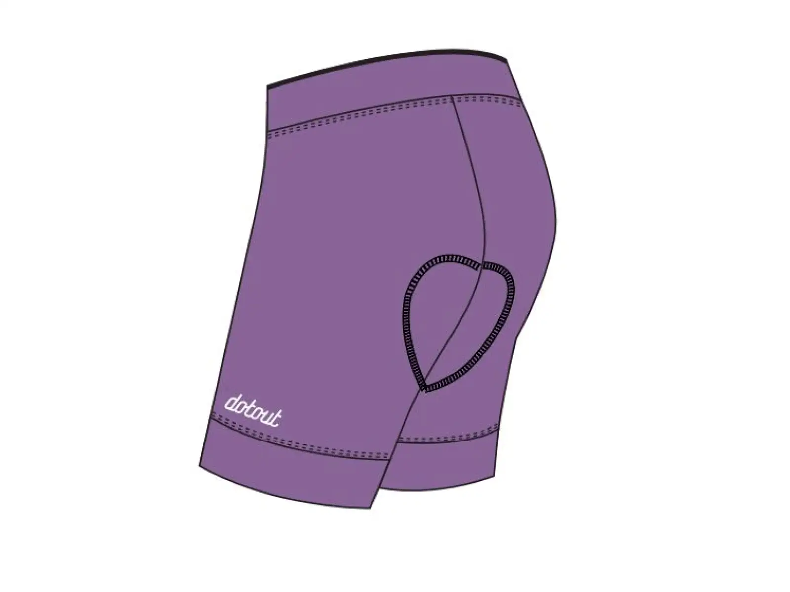 Dotout Beam women's shorts with pad Violet