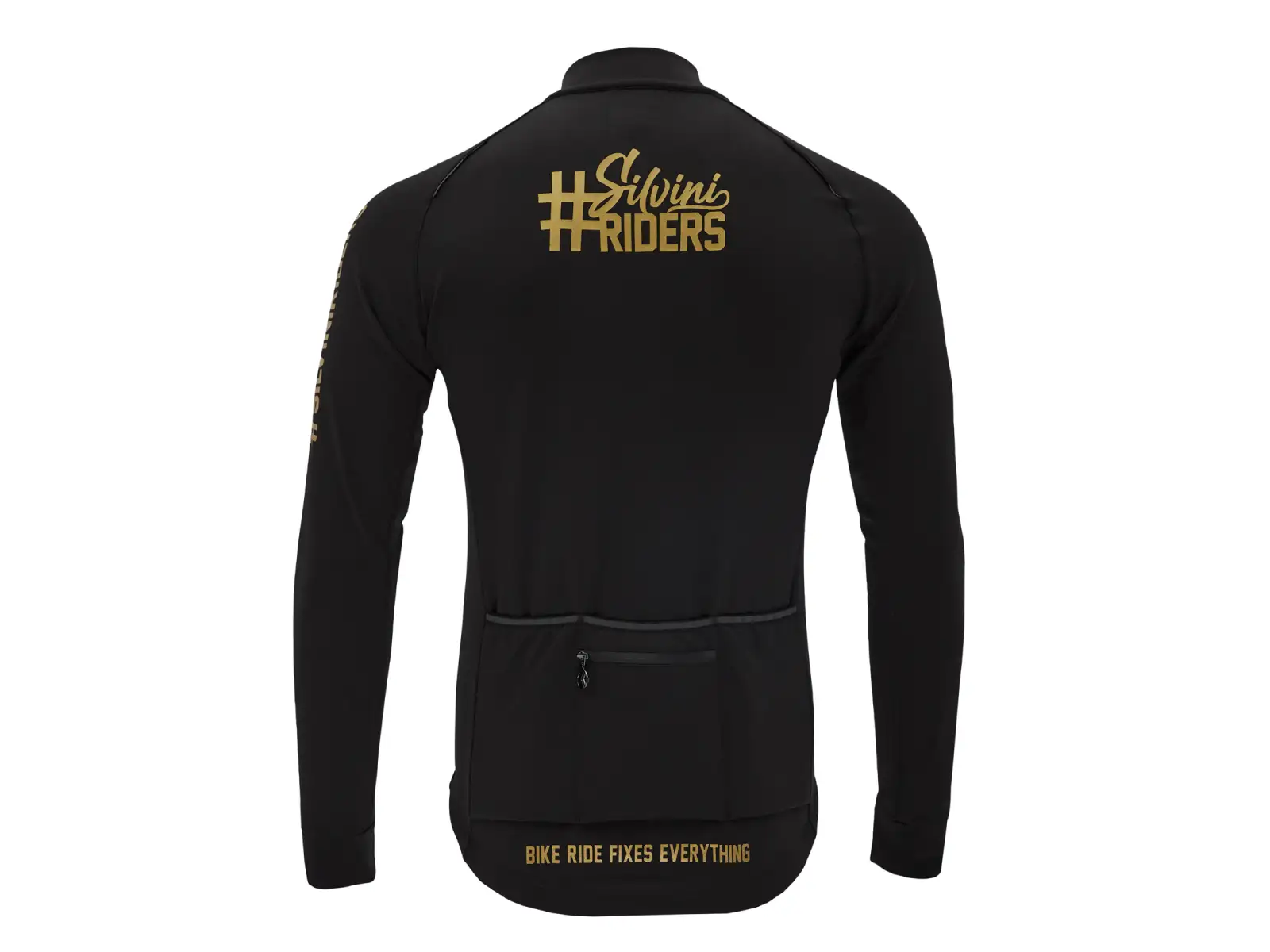Silvini Leverono men's jersey long sleeve Black/Gold