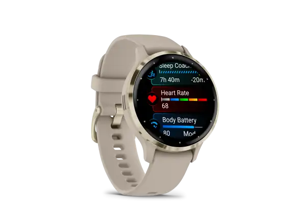 Garmin Venu 3S smart watch Soft Gold/French Gray