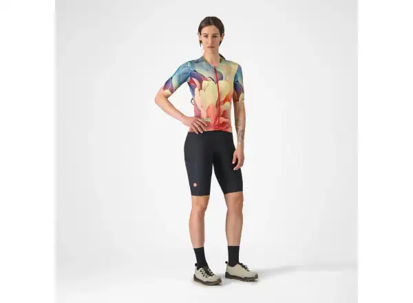 Castelli Unlimited Pro women's jersey short sleeve Multicolor Green