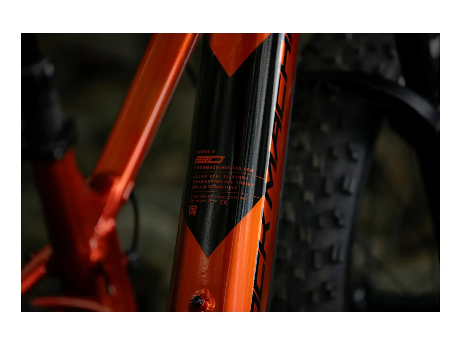 Rock Machine VYÖRY e90-26 fatbike electric bike Metallic Orange/Black SAMPLE