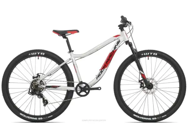 Rock Machine Storm 27 MD gloss silver/black/red children's bike