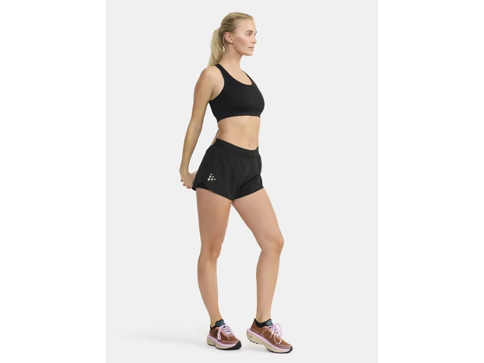Craft Pro Hypervent Split 2 women's running shorts Black