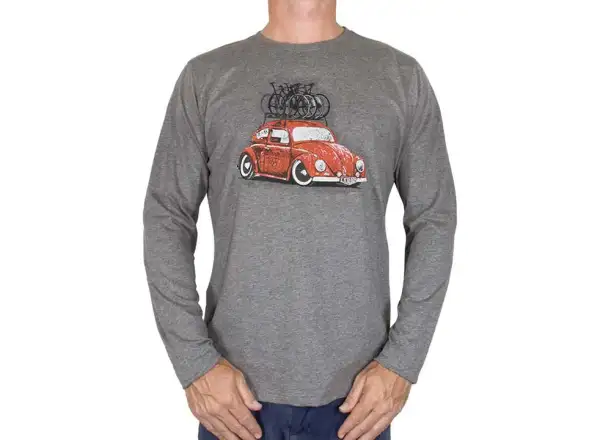 Cycology Road Trip men's long sleeve t-shirt grey size M