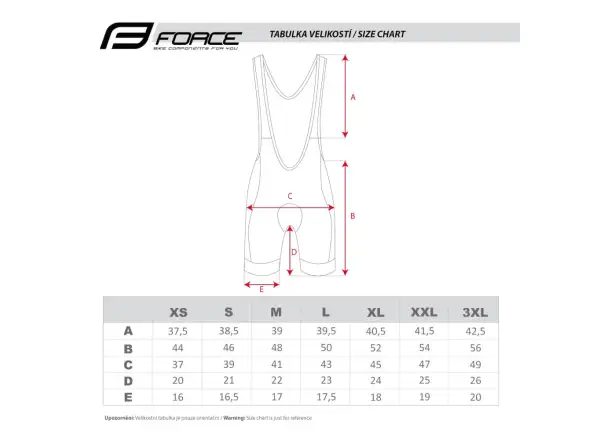 Force Fame bib shorts black/grey