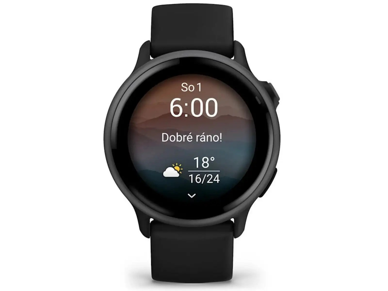 Garmin vívoactive 6 smart watch Slate silicone strap Black