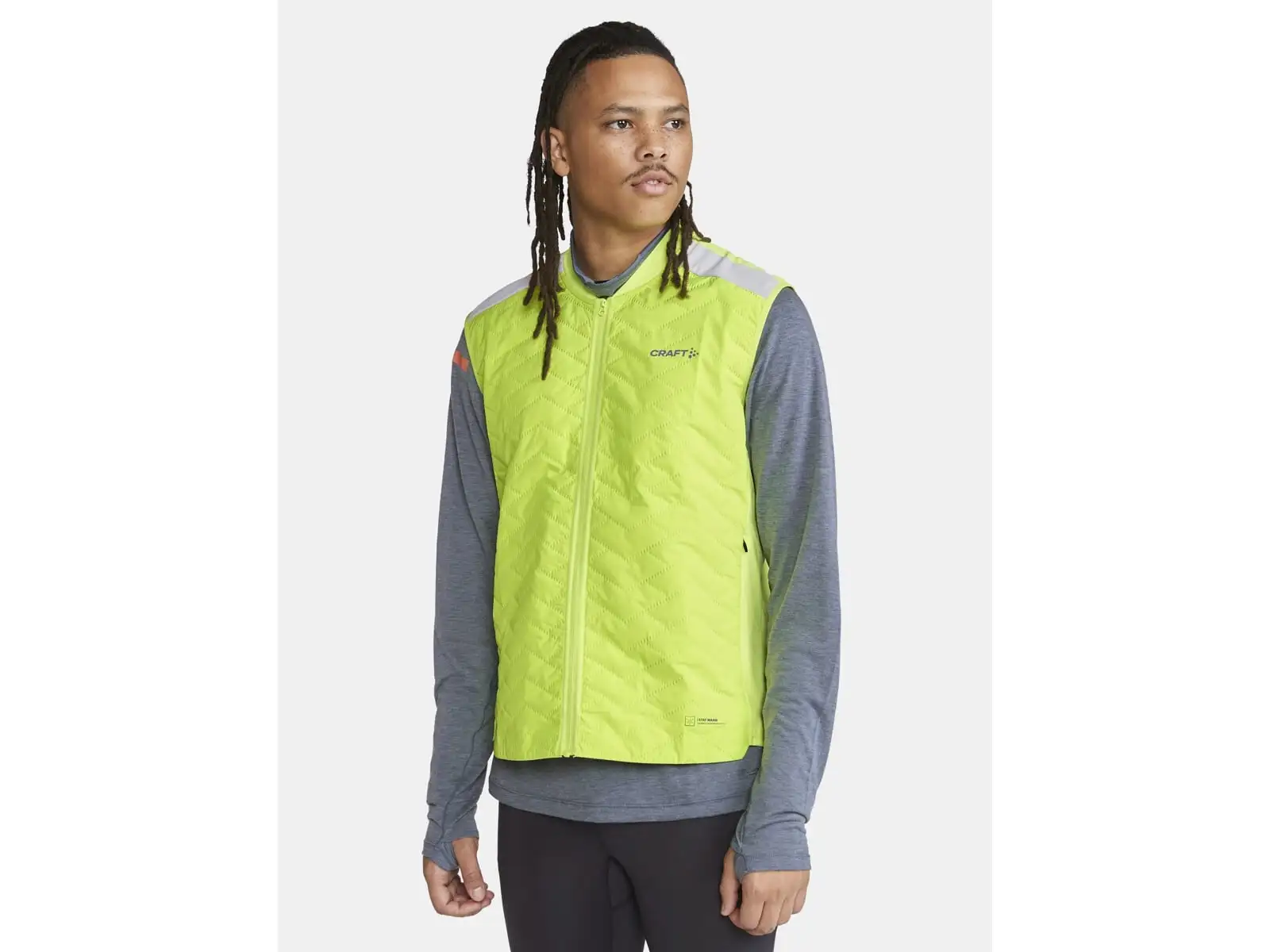 Craft ADV SubZ Lumen men's running vest yellow