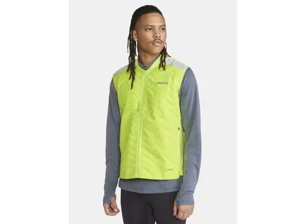 Craft ADV SubZ Lumen men's running vest yellow