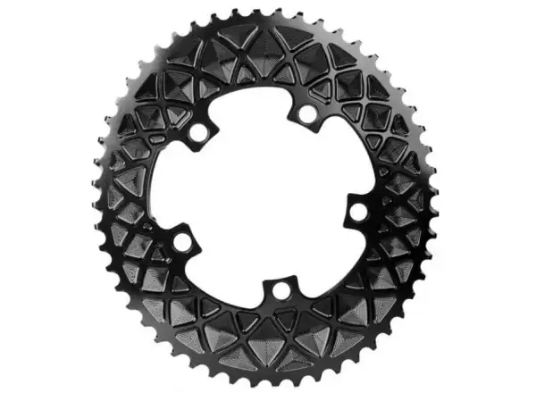 Absolute Black OVAL Road 2x 110/5 chainring 50 teeth black