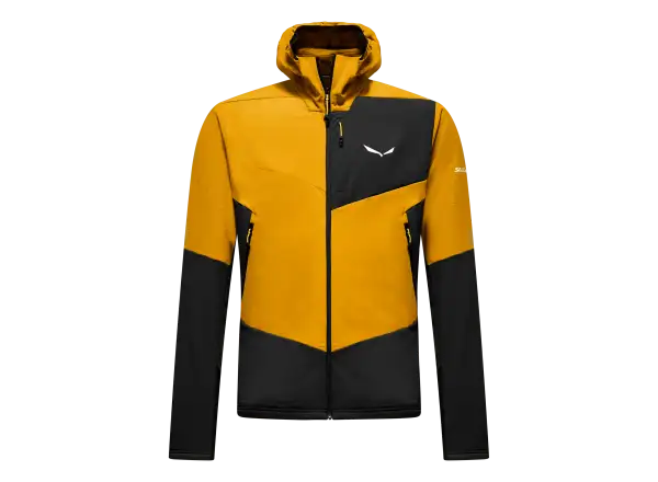 Salewa Ortles Fleece Pro Hooded men's fleece hoodie Gold