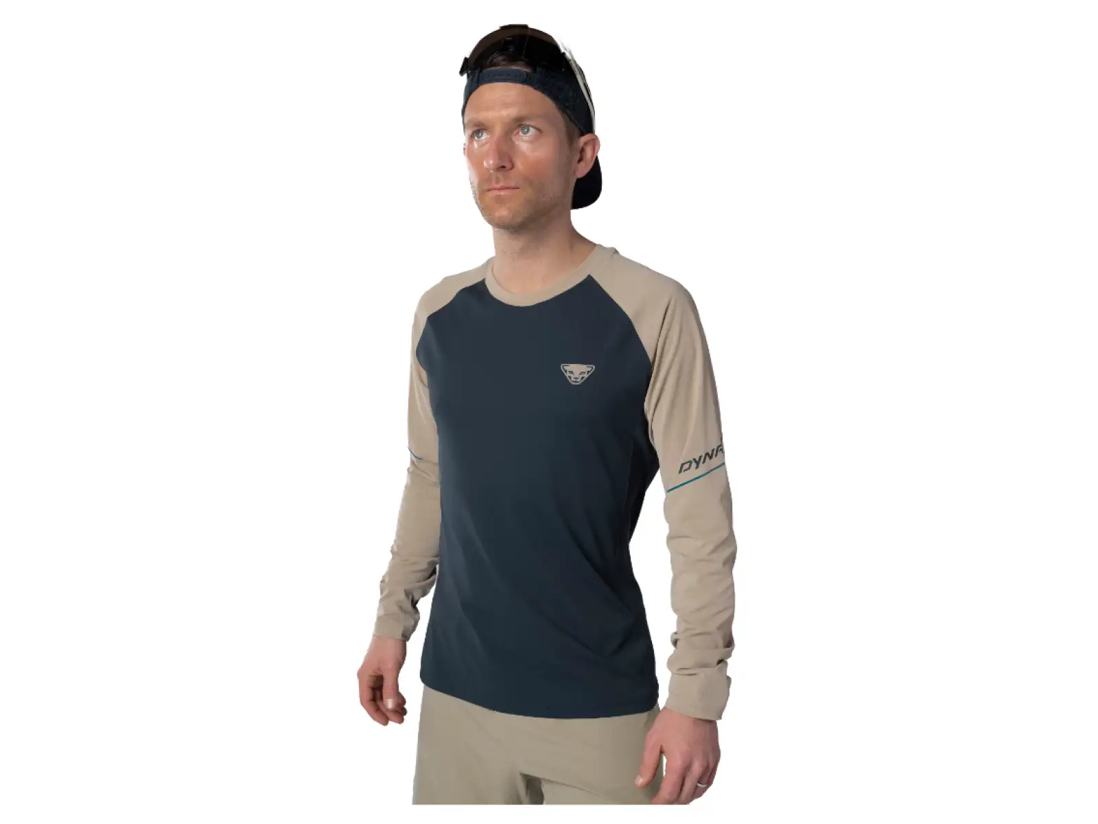 Dynafit Alpine Pro men's long sleeve shirt Blueberry/Rock Khaki