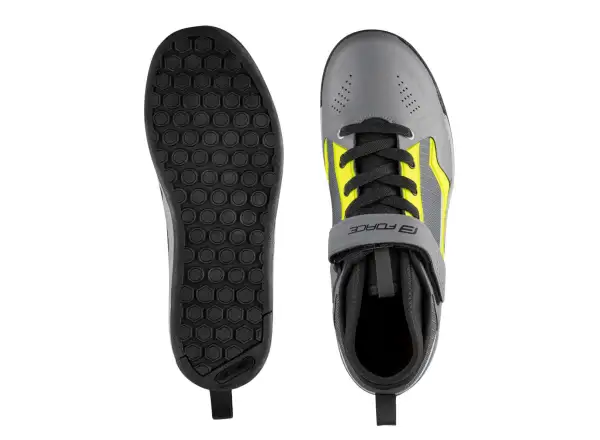 Force Downhill MTB men's shoes grey/fluo