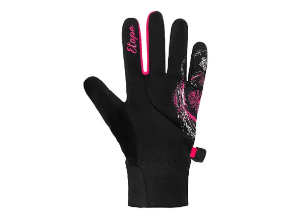 Etape Puzzle children's gloves Black/Pink