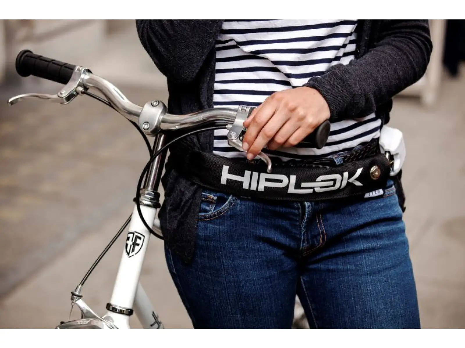 Hiplok Lite lock black/white