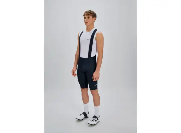 POC Raceday men's shorts with pad and bib Uranium Black