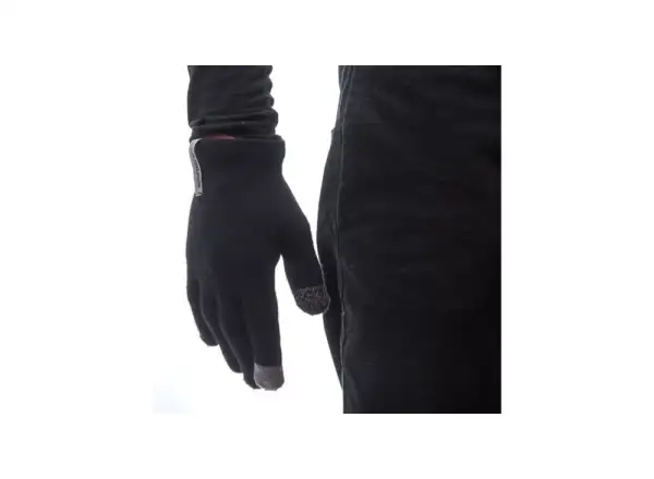 Sensor Merino gloves black