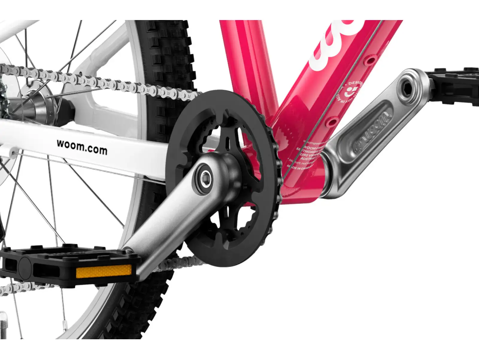 Woom GO 3 Automagic children's bike 16" Hot Pink