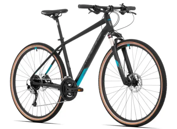 Rock Machine CrossRide 700 trekking bike black/petrol SAMPLE