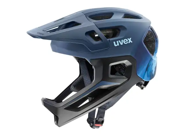 Uvex React JR Fullface MTB helmet Dusk blue matt