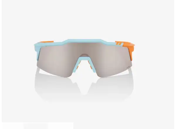 100% SPEEDCRAFT SL Glasses with Mirror Lens Blue/Orange/Silver
