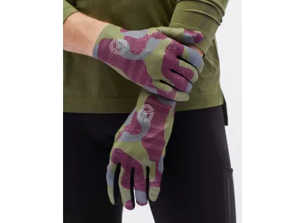 Silvini Saltaro men's gloves Plum/Olive