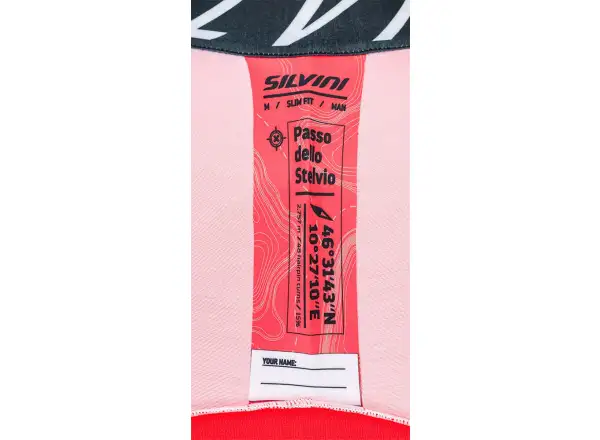 Silvini Stelvio men's jersey short sleeve ruby/black