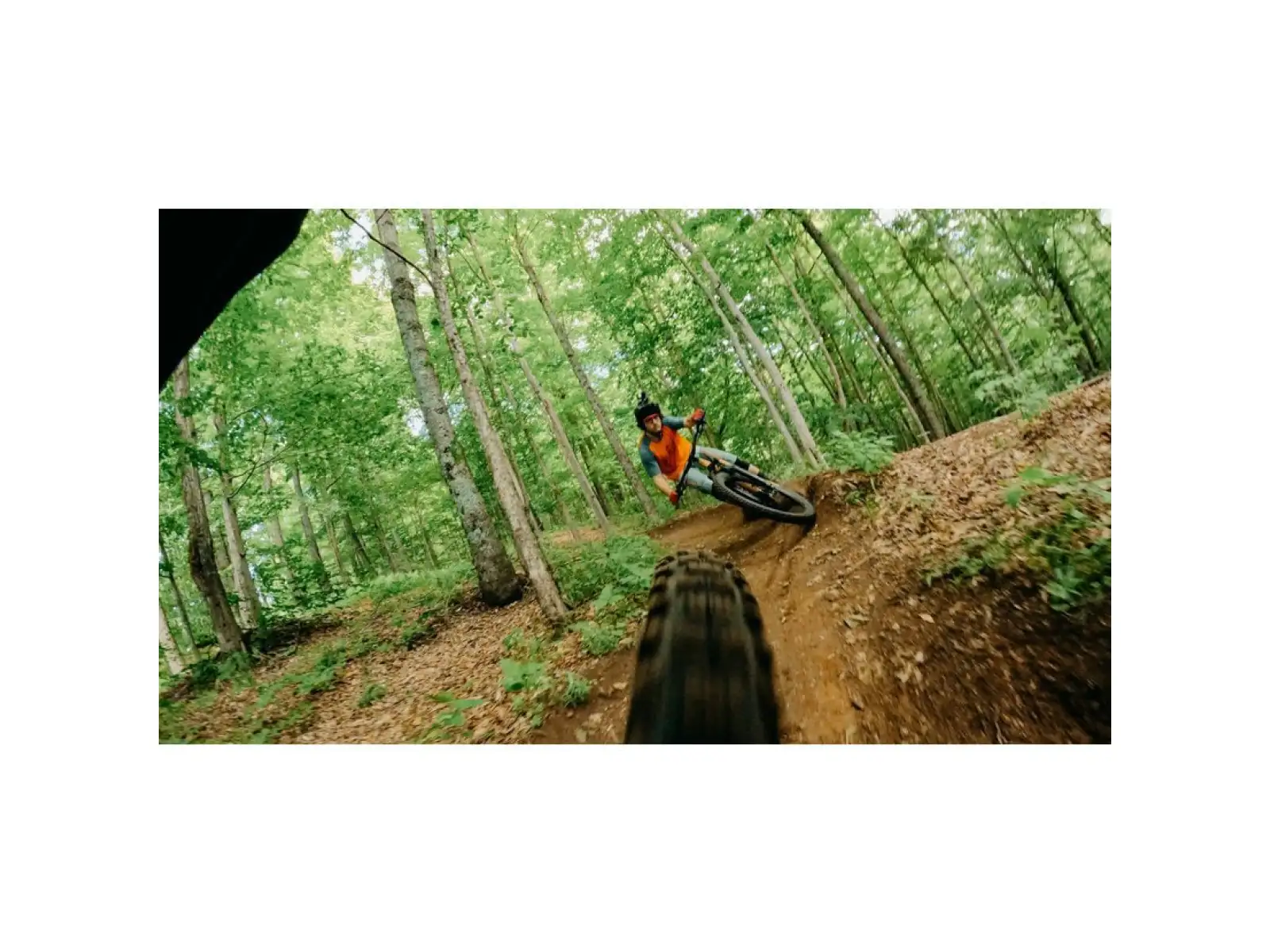 GoPro camera mount on handlebars