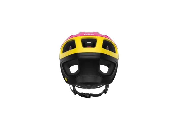 POC Cularis Pure helmet Rhos Red Matt/Citrine Yellow Matt