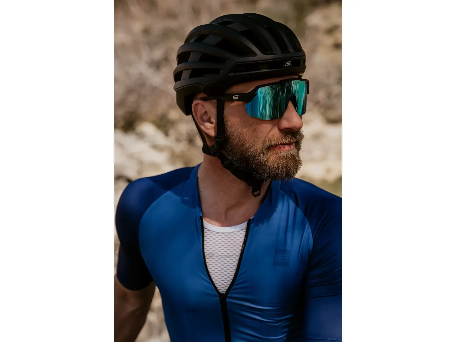 Force Script men's jersey short sleeve blue
