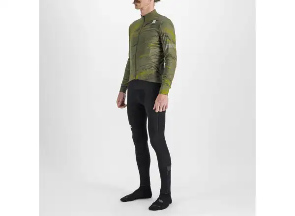 Sportful Cliff Supergiara men's jersey long sleeve beetle guacamole black